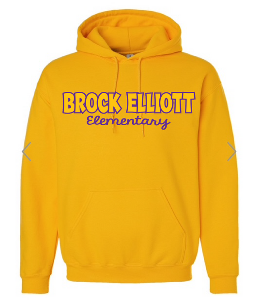 Brock Elliott elementary gold hoodie