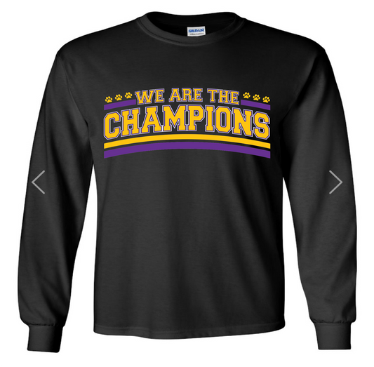 Long sleeve we are the champions paw