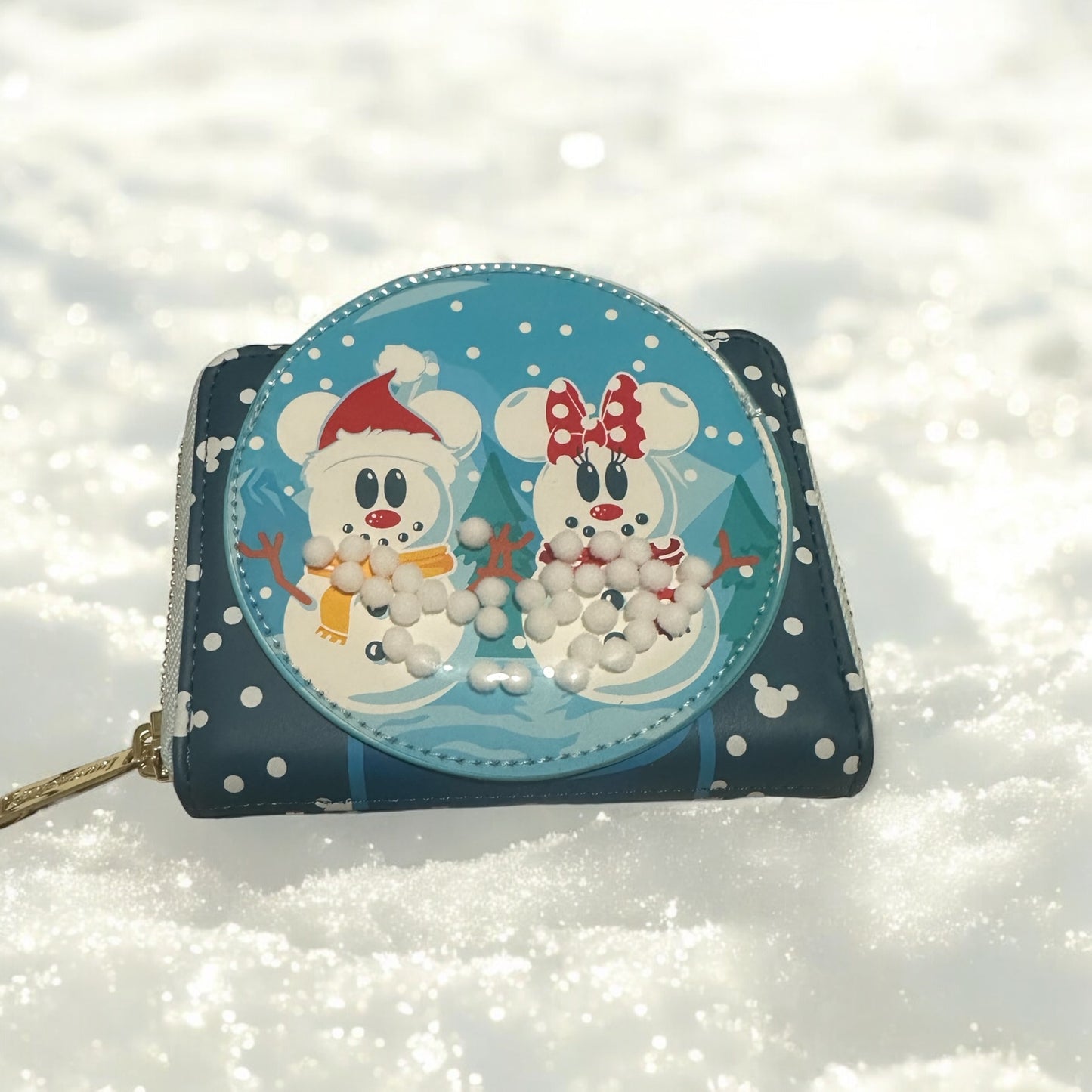 Mickey minnie snowman Loungefly wallet